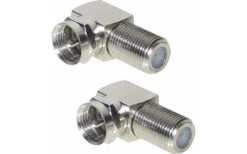 Adattatore Angolare Berger F-plug/F-socket, 90° (set Di 2)
