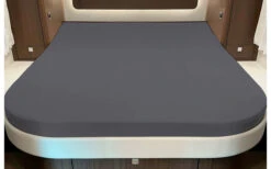 Fitted Sheet Per Letto Queen Con Arrotondamento O Angolo In Acciaio Blu